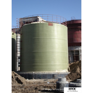 Fiber Glass Reinforced Plastic Large Tank on Site